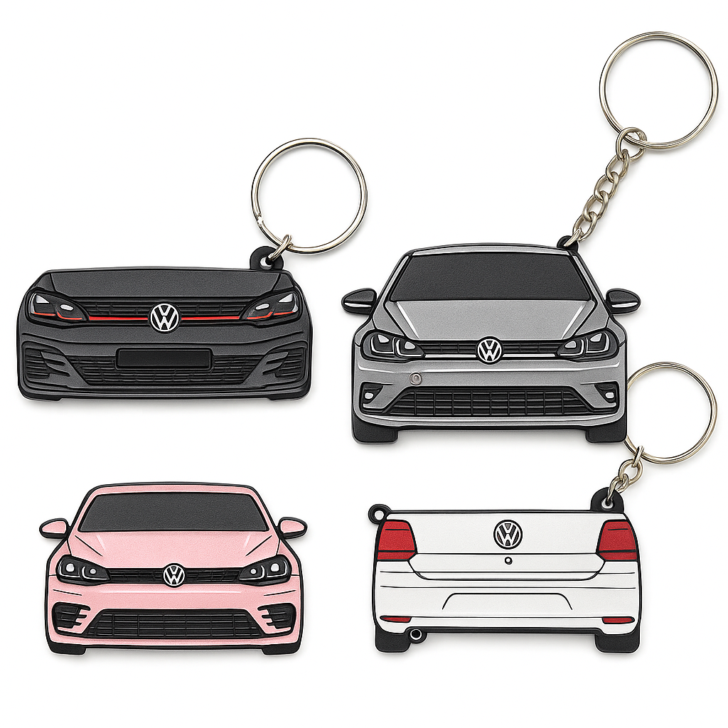 Chaveiro Personalizado com Frente + Traseira do Seu Carro com NFC | Led Line BR Parts