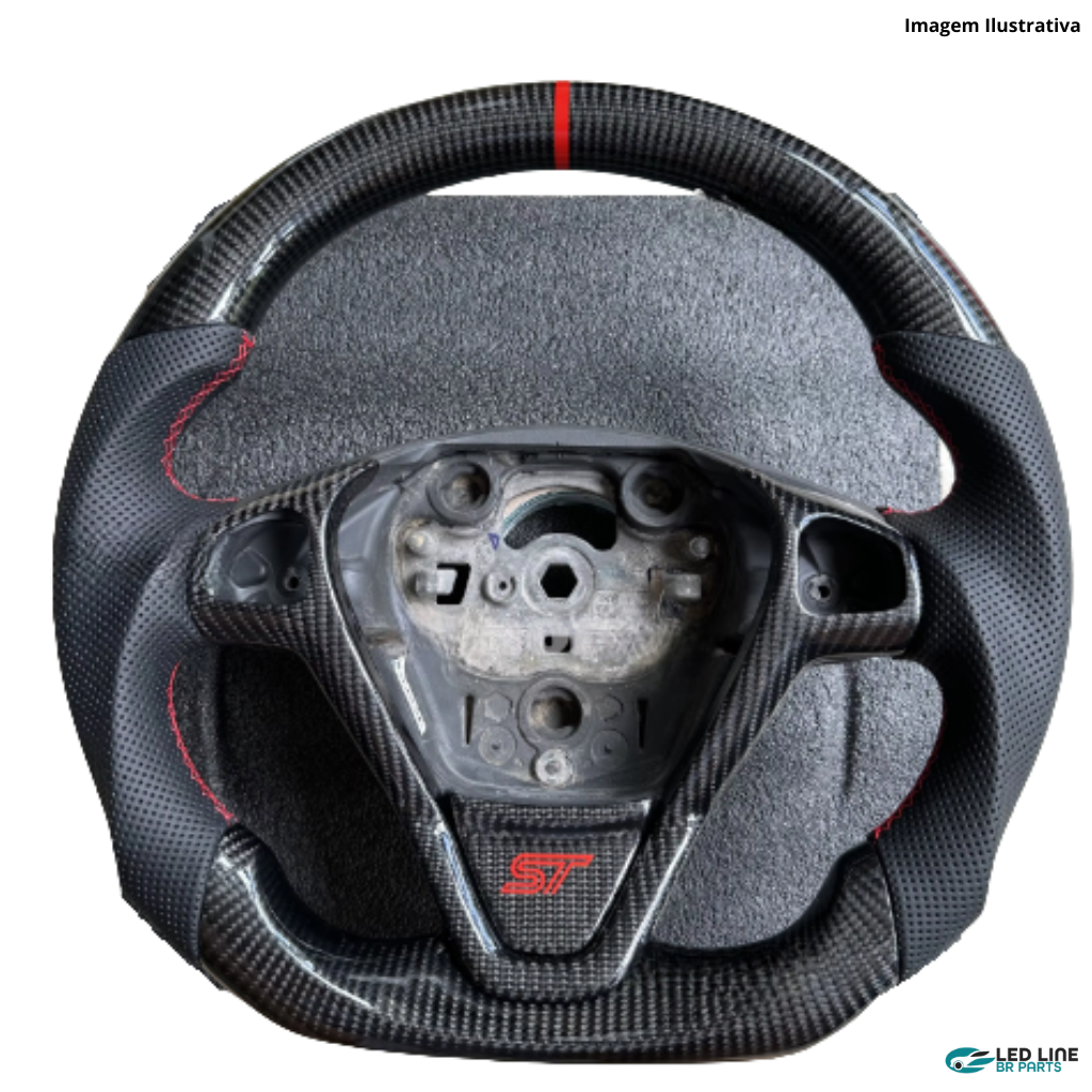 Volante Esportivo em Fibra de Carbono para Ford Fiesta ST MK7/MK7.5/MK8