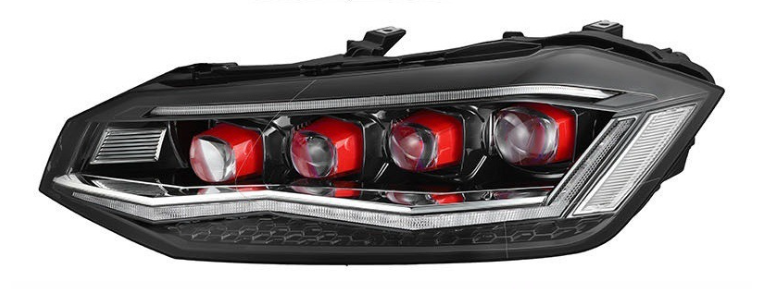 Faróis Dianteiros Modificados para Volkswagen Polo 2019-2022