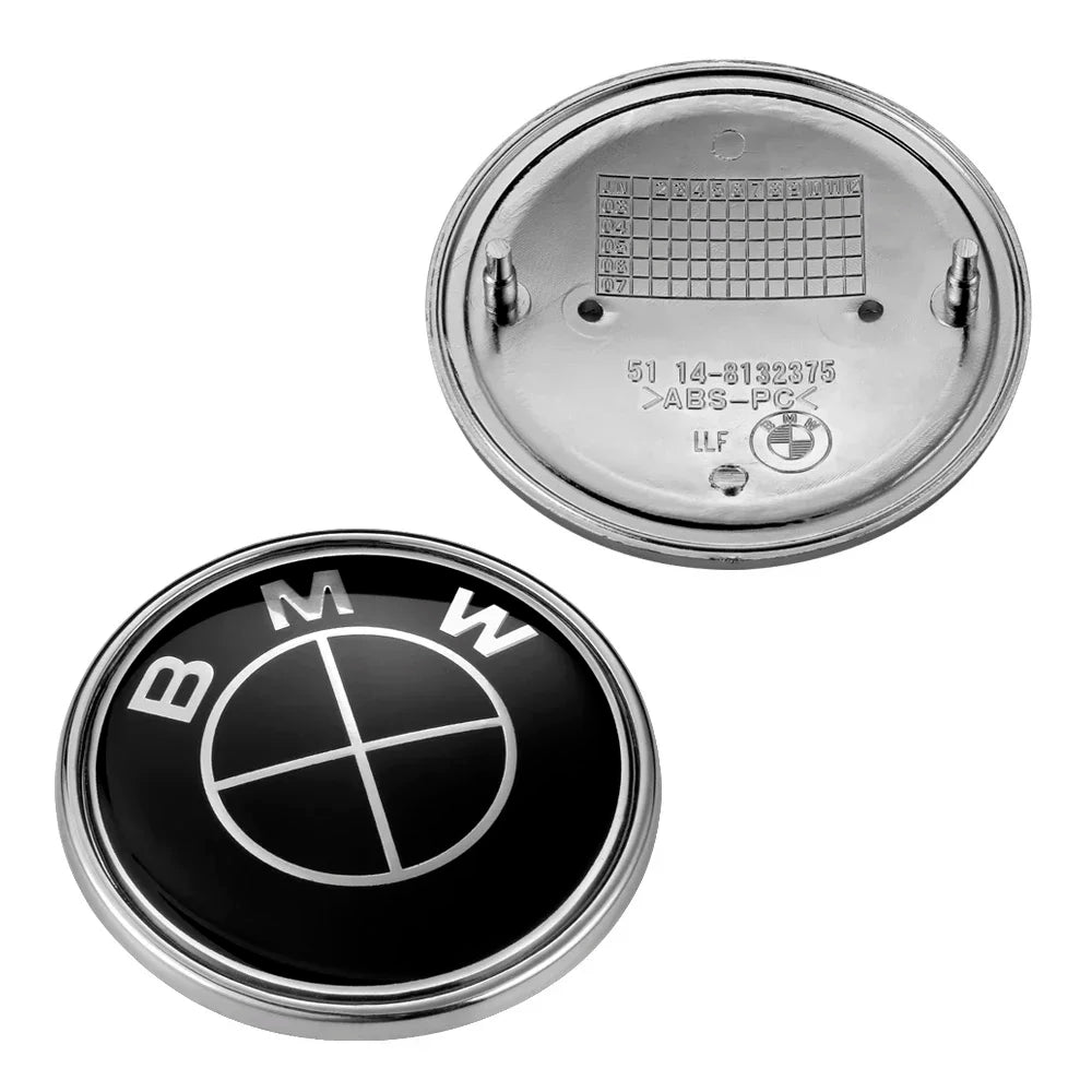 Emblemas BMW Premium 7 Peças - E90 E60 X1 X3 X5 X6 F30 G30 - Visual Exclusivo Fibra Carbono