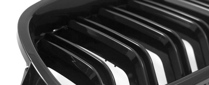 Grade Frontal BMW Série 3 F30/F31/F35 (2012-2018) - Barras Paralelas em Preto Brilhante para Substituição e Upgrade