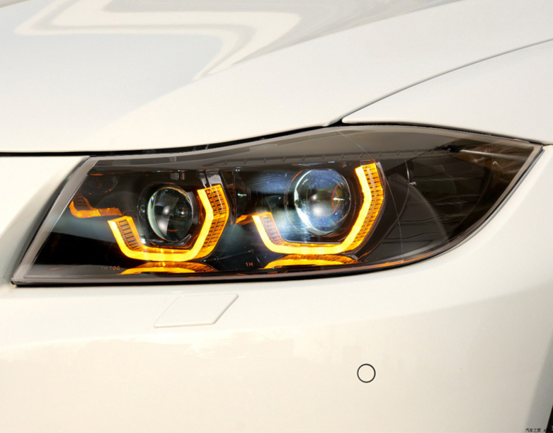 Par de Farol com Lente a Laser para BMW Série 3 E90 (2005-2012)