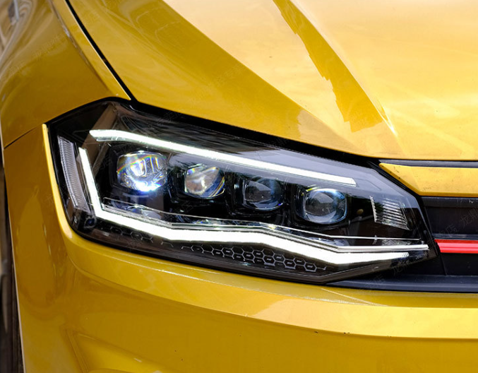 Conjunto de Faróis de LED para Volkswagen Polo (2019-2024)