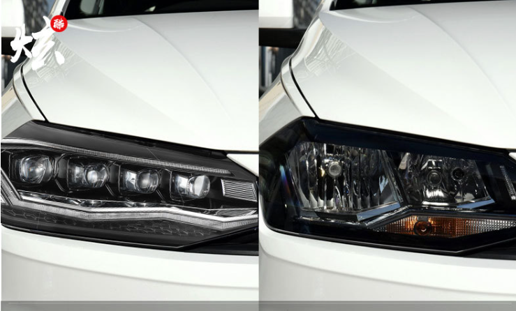 Conjunto de Faróis de LED para Volkswagen Polo (2019-2024)