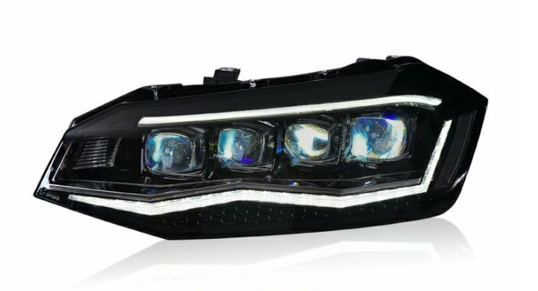 Conjunto de Faróis de LED para Volkswagen Polo (2019-2024)