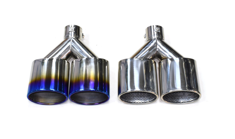 Ponteira de Escapamento Dupla de Aço Inoxidável para Veículos Universais