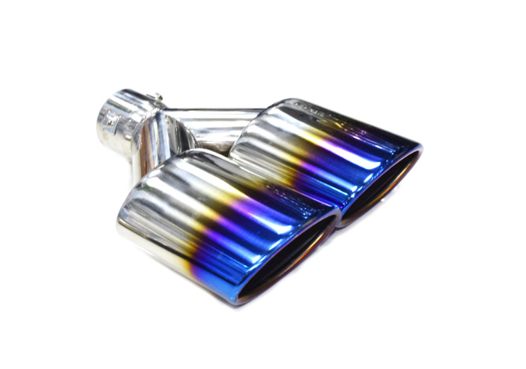 Ponteira de Escapamento Dupla de Aço Inoxidável para Veículos Universais