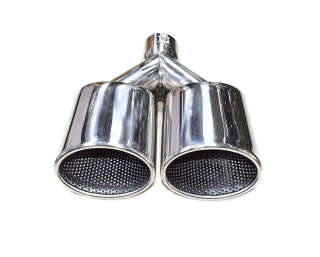 Ponteira de Escapamento Dupla de Aço Inoxidável para Veículos Universais