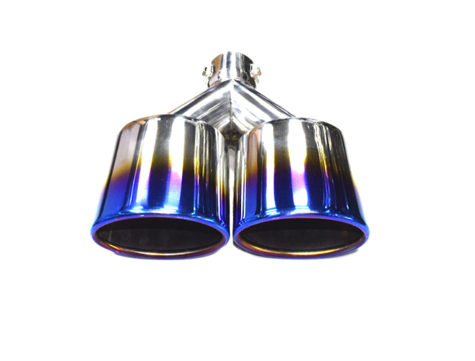 Ponteira de Escapamento Dupla de Aço Inoxidável para Veículos Universais