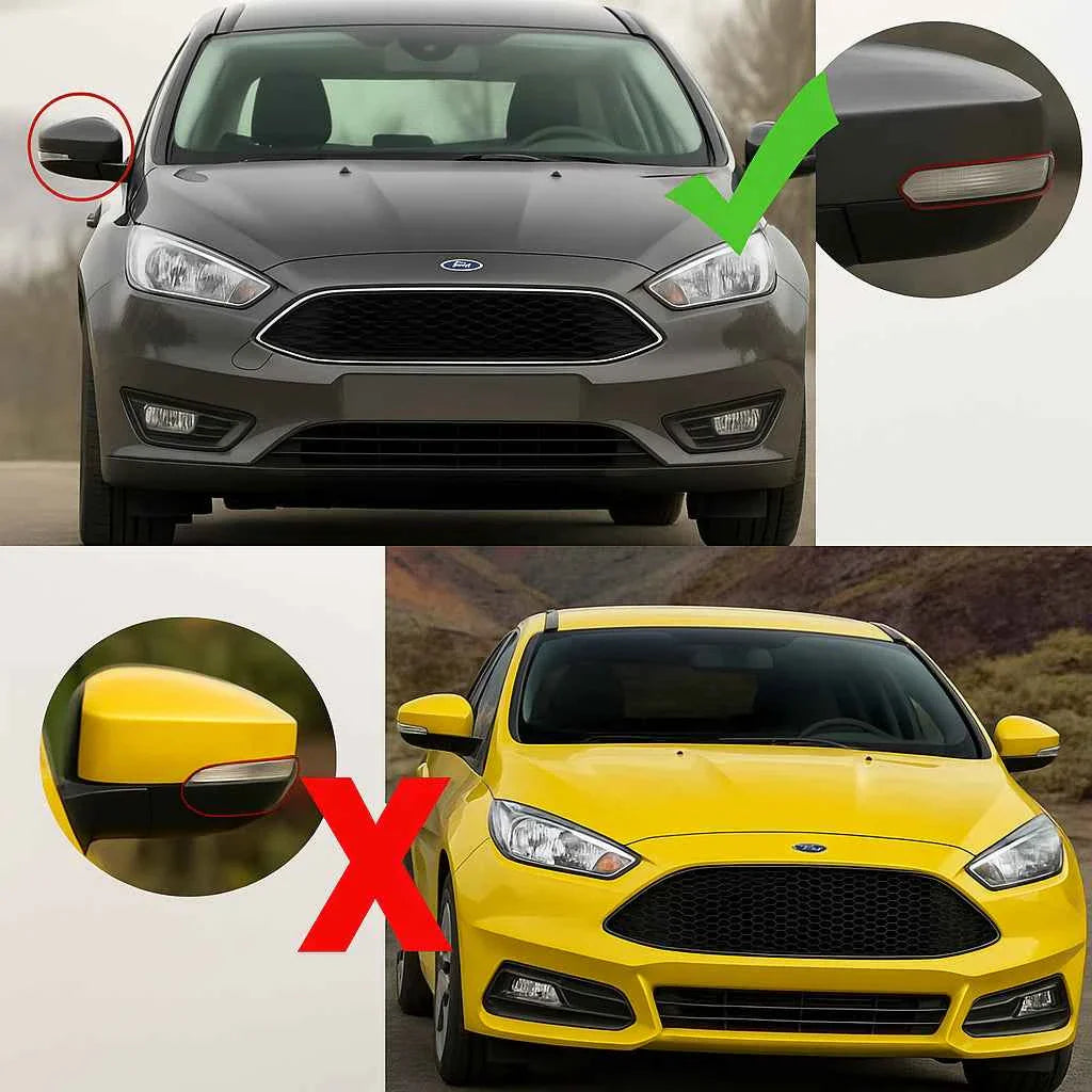 Capas de Retrovisor Esportivas Ford Focus MK2 MK3 - Visual ST/RS | Led Line BR Parts